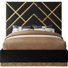 Meridian Furniture Vector Velvet Queen Bed - Bedroom Beds