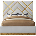 Meridian Furniture Vector Faux Leather King Bed - Bedroom Beds