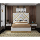 Meridian Furniture Vector Faux Leather King Bed - Bedroom Beds