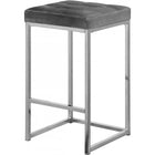 Meridian Furniture Nicola Velvet Counter Stool - Grey