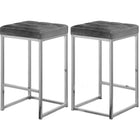 Meridian Furniture Nicola Velvet Counter Stool