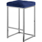 Meridian Furniture Nicola Velvet Counter Stool - Blue