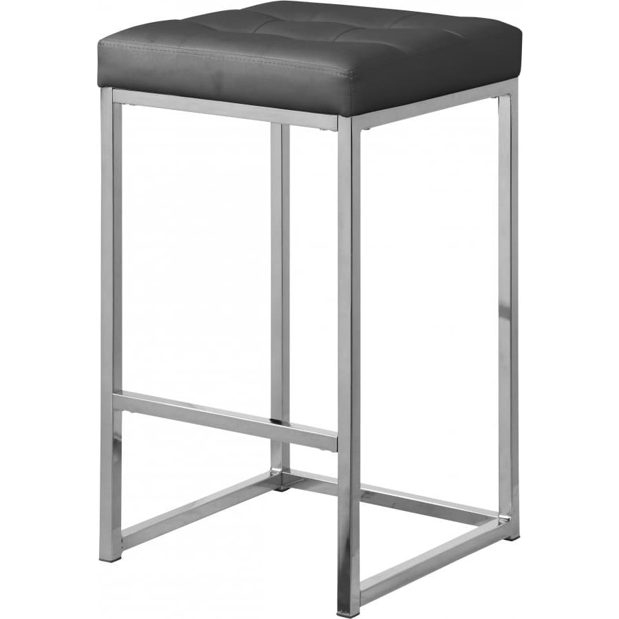 Meridian Furniture Nicola Faux Leather Counter Stool - Grey