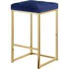 Meridian Furniture Meridian Furniture Becca Velvet Queen Bed - Gold - Stools