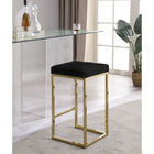 Meridian Furniture Meridian Furniture Becca Velvet Queen Bed - Gold - Stools