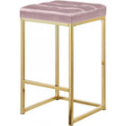 Meridian Furniture Nicola Velvet Counter Stool - Pink