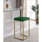 Meridian Furniture Meridian Furniture Becca Velvet Queen Bed - Gold - Stools