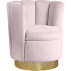 Meridian Furniture Lily Velvet Accent Chair - Pink - Chairs