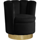 Meridian Furniture Lily Velvet Accent Chair - Black - Chairs