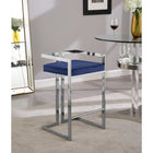 Meridian Furniture Ezra Velvet Counter Stool - Chrome - Stools