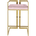 Meridian Furniture Ezra Velvet Counter Stool - Gold - Stools