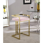 Meridian Furniture Ezra Velvet Counter Stool - Gold - Stools