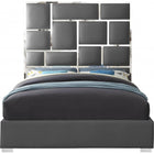 Meridian Furniture Milan Faux Leather Queen Bed - Bedroom Beds