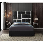Meridian Furniture Milan Faux Leather Queen Bed - Bedroom Beds