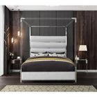 Meridian Furniture Encore Faux Leather King Bed - Bedroom Beds