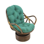 International Caravan Swivel Rocker with Twill Cushion - Forest Green - Chairs