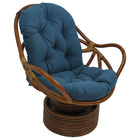 International Caravan Swivel Rocker with Twill Cushion - Indigo - Chairs