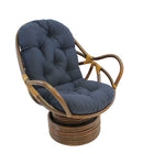 International Caravan Swivel Rocker with Twill Cushion - Navy - Chairs