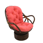 International Caravan Swivel Rocker with Twill Cushion - Chairs