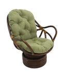 International Caravan Swivel Rocker with Twill Cushion - Sage - Chairs