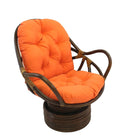 International Caravan Swivel Rocker with Twill Cushion - Tangerine Dream - Chairs