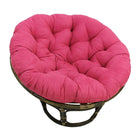 International Caravan Rattan 42-Inch Papasan Chair with Micro Suede Cushion - Bery Berry - Chairs