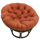 International Caravan Rattan 42-Inch Papasan Chair with Micro Suede Cushion - Spice - Chairs