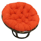 International Caravan Rattan 42-Inch Papasan Chair with Micro Suede Cushion - Tangerine Dream - Chairs
