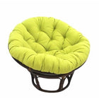 International Caravan 42-Inch Rattan Papasan Chair with Solid Twill Cushion - Mojito Lime - Chairs