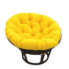 International Caravan 42-Inch Rattan Papasan Chair with Solid Twill Cushion - Sun Set - Chairs