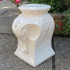 International Caravan Contemporary Elephant Ceramic Garden Stool - Outdoor Furniture