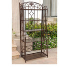 International Caravan Iron 5-Tier Bakers Rack - Bronze - Shelves & Cases