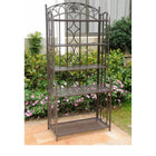 International Caravan Iron 5-Tier Bakers Rack - Rustic Brown - Shelves & Cases