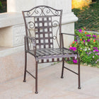 International Caravan Mandalay Set of Two Iron Chairs - Bronze - Outdoor Furniture