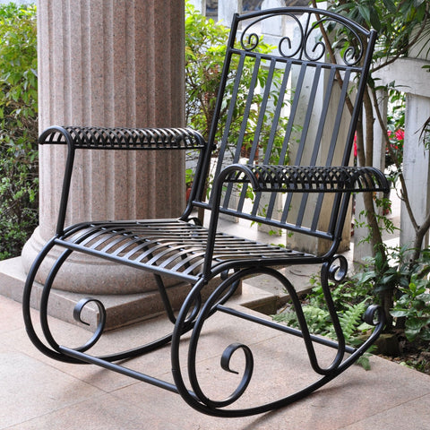 International Caravan Iron Tropico Rocker - Outdoor Furniture