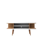 Manhattan Comfort Utopia 53.14 TV Stand with Splayed Wooden Legs and 4 Shelves - TV Stands