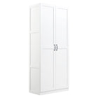 Manhattan Comfort Hopkins Modern  Storage Closet 3.0 in White-Modern Room Deco