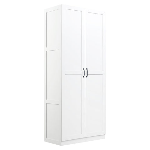 Manhattan Comfort Hopkins Modern  Storage Closet 3.0 in White-Modern Room Deco