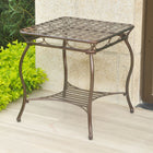 International Caravan Santa Fe Iron Nailhead Side Table - Bronze - Other Tables