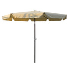 International Caravan Outdoor 8 Foot Aluminum Umbrella - Beige - Outdoor Furniture