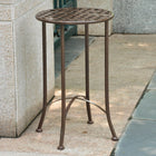 International Caravan Mandalay Iron Round Table - Bronze - Outdoor Furniture