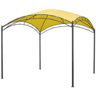 International Caravan Square 10 Foot Dome Top Gazebo - Lemon Yellow/Bronze - Outdoor Furniture