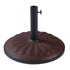 International Caravan Resin Sunflower Umbrella Stand - Chocolate - Outdoor Furniture