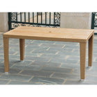 International Caravan Barcelona Resin Wicker/Aluminum Rectangular Dining Table - Honey - Outdoor Furniture