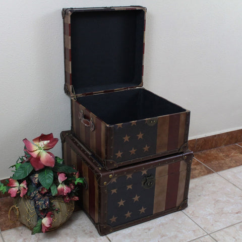 International Caravan Vintage Set of Two Square Box - Drawers & Dressers