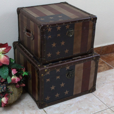 International Caravan Vintage Set of Two Square Box - Drawers & Dressers