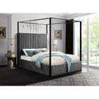 Meridian Furniture Jax Velvet King Bed - Bedroom Beds