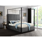Meridian Furniture Jax Velvet Queen Bed - Bedroom Beds