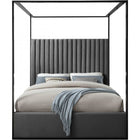 Meridian Furniture Jax Velvet King Bed - Bedroom Beds