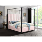 Meridian Furniture Jax Velvet King Bed - Bedroom Beds